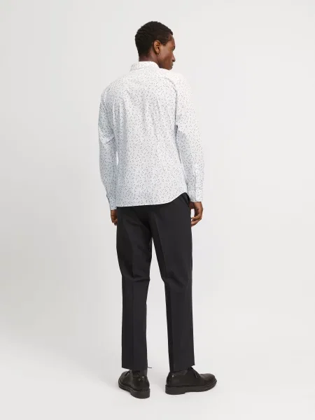 Повседневная рубашка Jack & Jones белая