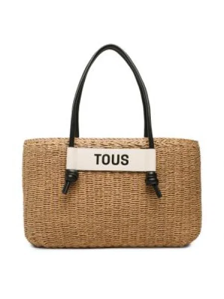 TOUS Дамска чанта Capazo L Scoubidou бежов