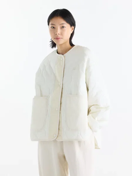 Бомбер New Balance Quilted Bomber білий