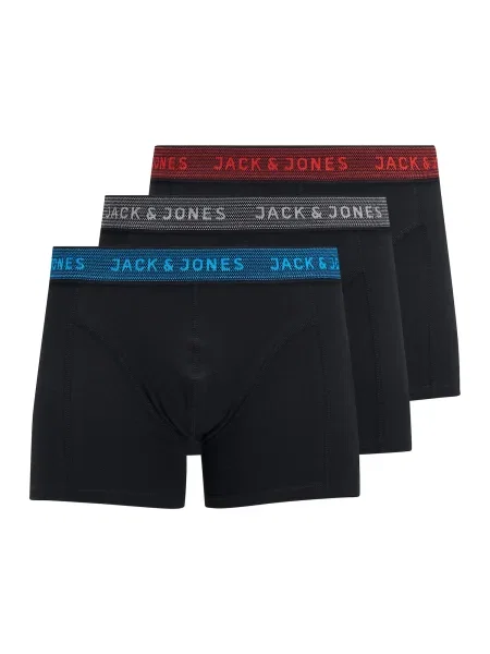JACK & JONES Boxeri albastru / roșu gri negru