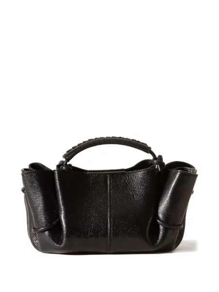 Mini geanta crossbody Hereu țesută negru