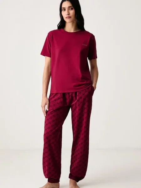 HUGO штани loungwear з бавовною FLOKKY_PANT