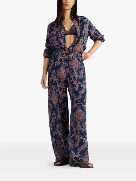 Spodnie Momoni niebieskie