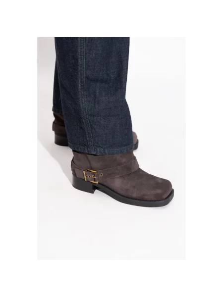 Botki Michael Kors zamszowe brązowe