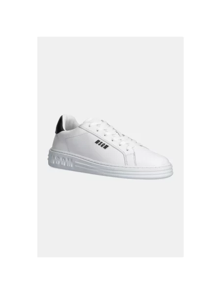 Sneakersy Msgm skórzane białe