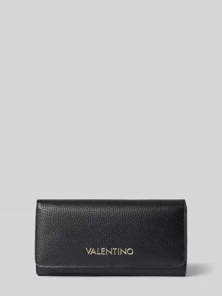 Portfel z napisem z logo model ALEXIA' Valentino Bags czarny