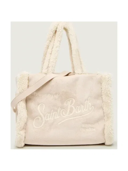 ST.Barth Geantă pe umăr | shearling bej