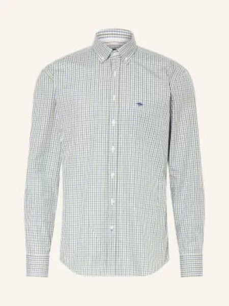 Fynch-Hatton Košile Regular Fit zelená / modrá bílá