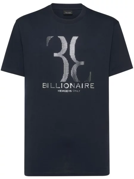 Tricou Billionaire cu imagine albastru