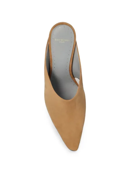 Papuci tip mules Balenciaga maro