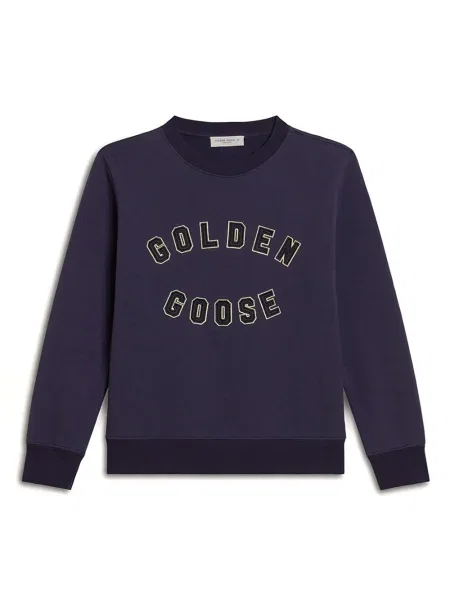 Bluza dziecięca Golden Goose niebieska