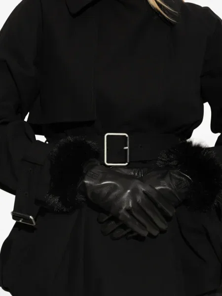 Mănuși By Malene Birger din piele negru