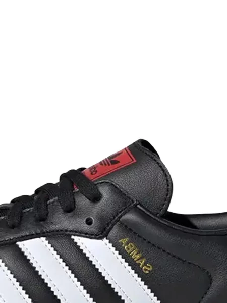 Sneakerși Adidas Samba cu dungi cu decolteu rotund negru
