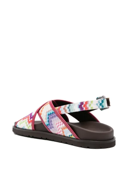 Sandale Missoni cu bretele roz