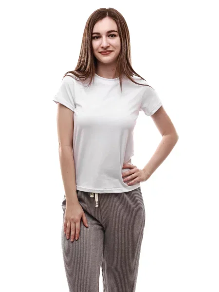 Футболка STREAM віскоза/поліестер білий