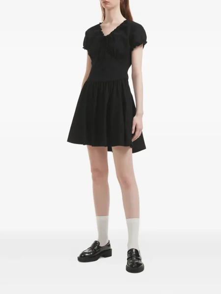 Rochie mini B+ab cu volane de costum negru