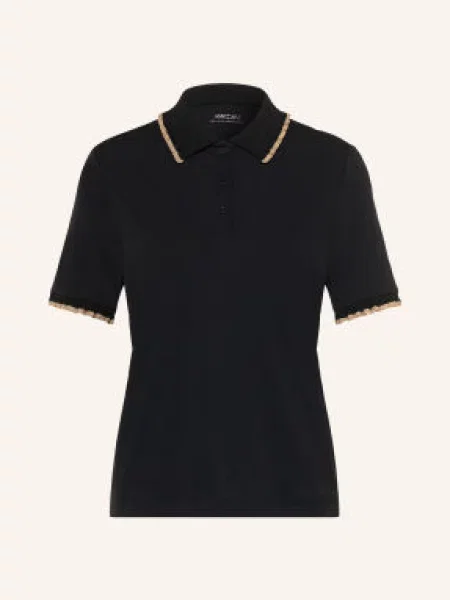 Marc Cain Žerzejová Polokošile S Volánky black new černé