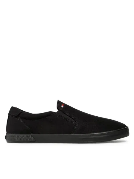 Tommy Hilfiger Teniși Iconic Slip On negru