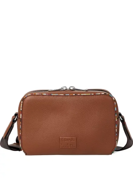 Geantă Paul Smith din piele maro