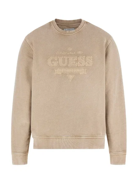 GUESS Majica kamela / temno siva bež