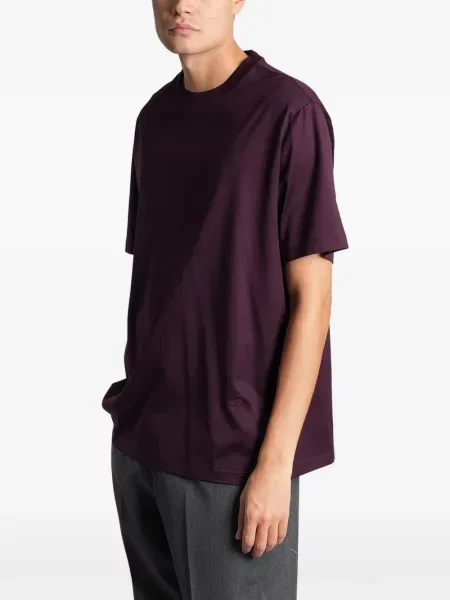 Tricou Low Brand cu broderie violet