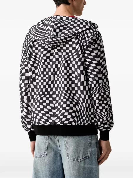 Geacă Sprayground cu glugă cu imagine negru