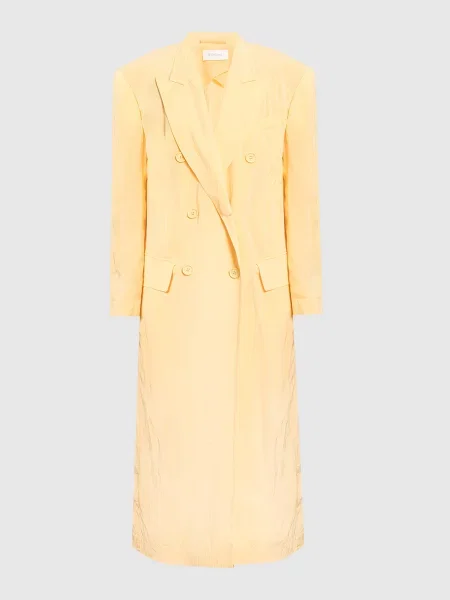 Двобортний плащ Lyon Max Mara Sportmax жовтий