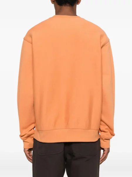 Hanorac crewneck Carhartt Wip cu broderie portocaliu