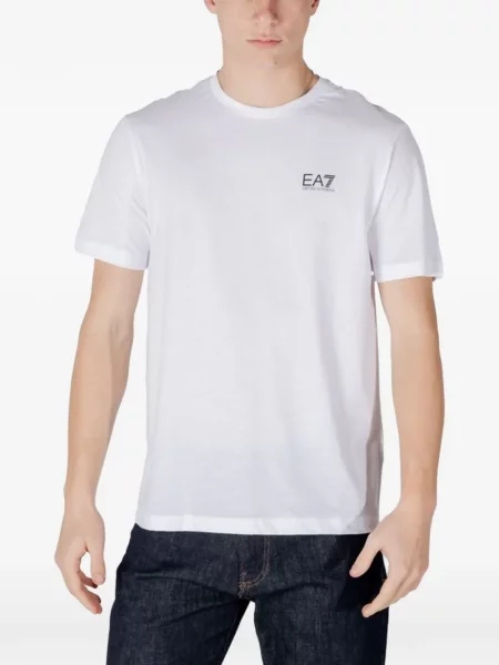 Tricou Ea7 Emporio Armani cu imagine alb