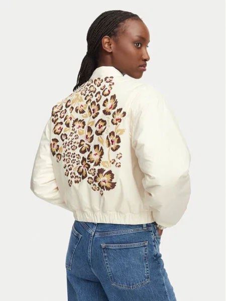 Adidas Bomber jakna X Farm Rio Bomber Kremna