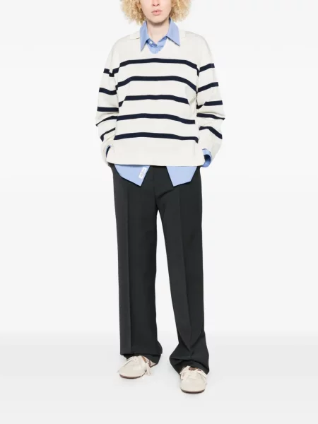 Gulerat pulover Maison Kitsune cu dungi