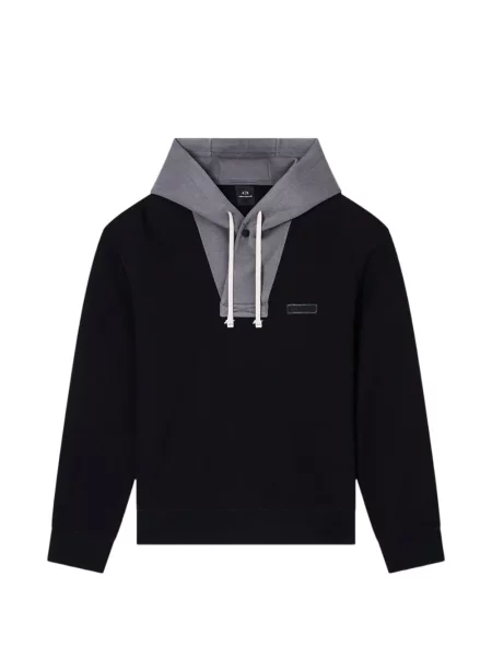Hanorac cu glugă Armani Exchange cu autograf