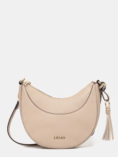 Torba hobo z imitacji skóry Liu Jo beżowa