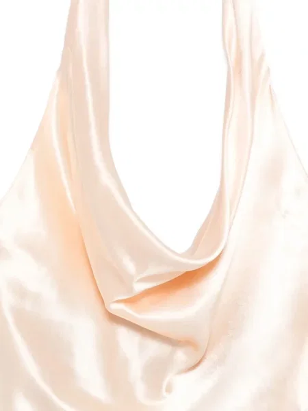 Satynowy top Patrizia Pepe z dekoltem halter