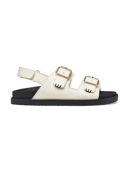 Sandale Geox J Sandal Foammentera D Écru negru