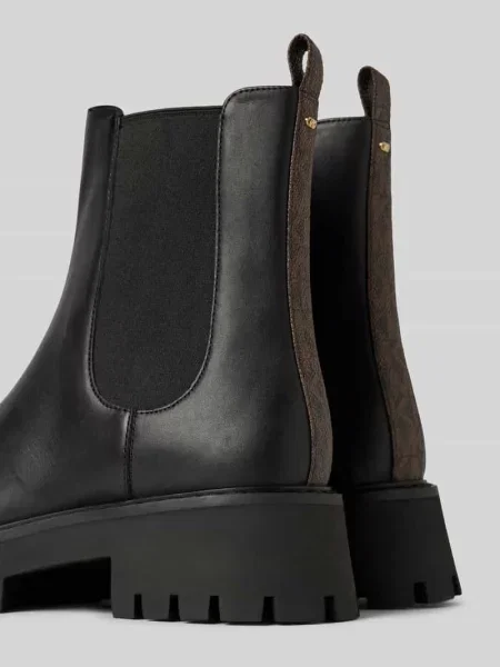 Botki Michael Michael Kors skórzane na platformie czarne