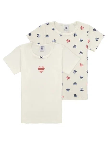 Tricou copii Petit Bateau alb