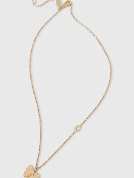 Колие Coach златисто