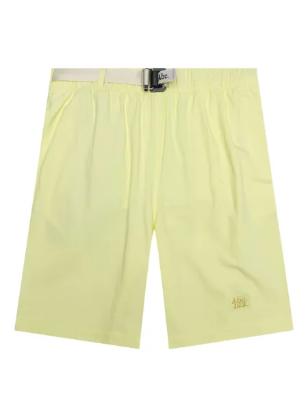 Pantaloni scurți Advisory Board Crystals cu cataramă de cristal galben