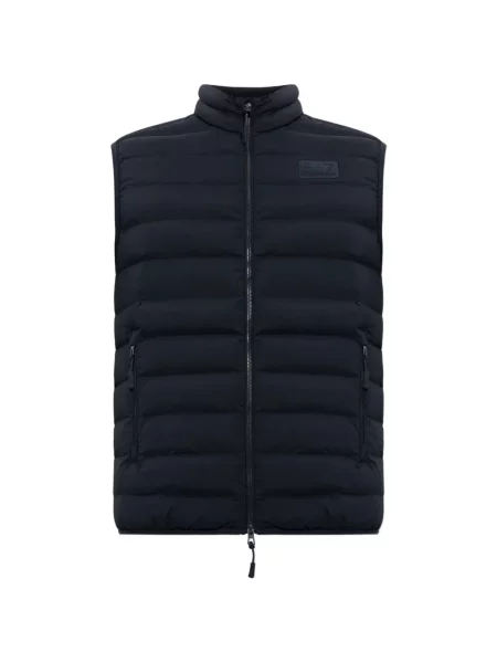 Matlasat vestă Ea7 Emporio Armani cu autograf albastru