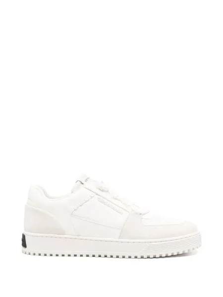 Sneakerși Emporio Armani cu șireturi din dantelă