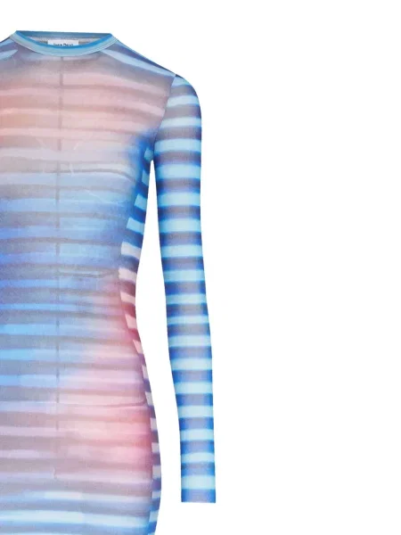 Rochie maxi Jean Paul Gaultier plasă lungă de costum albastru