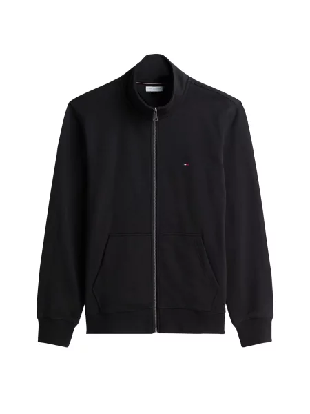 TOMMY HILFIGER Tepláková bunda ESSENTIAL' čierna