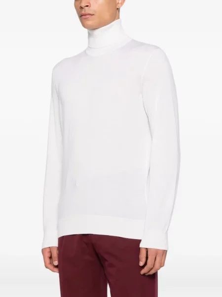 Lung pulover Zegna alb