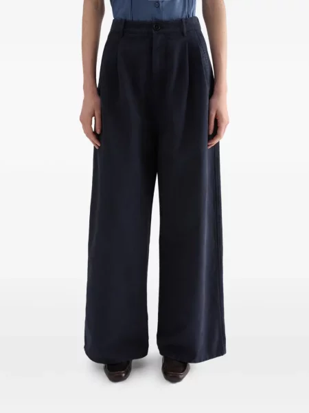 Pantaloni palazzo Jil Sander albastru