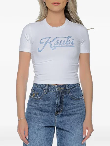 Tricou Ksubi cu imagine alb