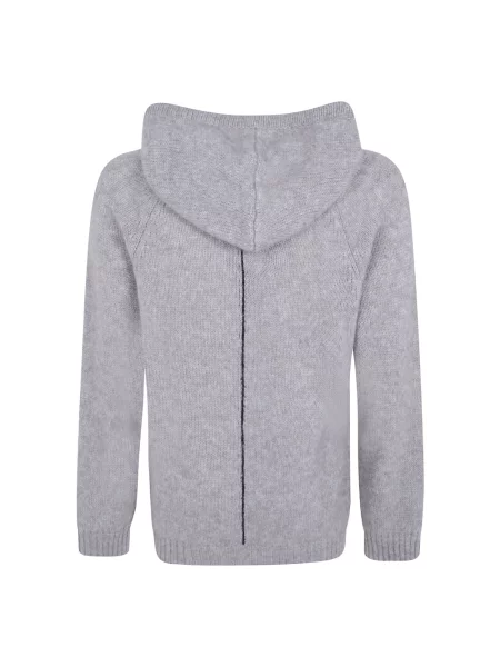 Bluza z kapturem Giorgio Armani z kapturem szara