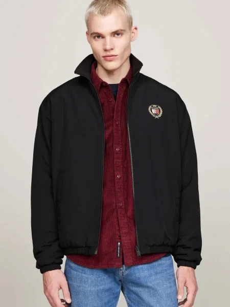 Prehodna jakna Tommy Hilfiger črna