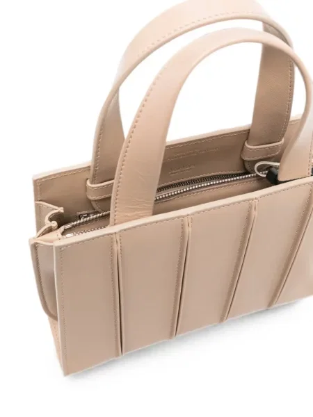 Кожена шопинг чанта Max Mara