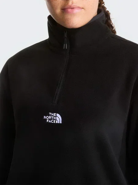 Флисовый свитер The North Face с лого черный